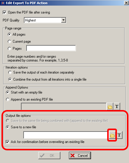 图T28.83   Editing the PDF Export Saving Path (编辑PDF导出保存路径)
